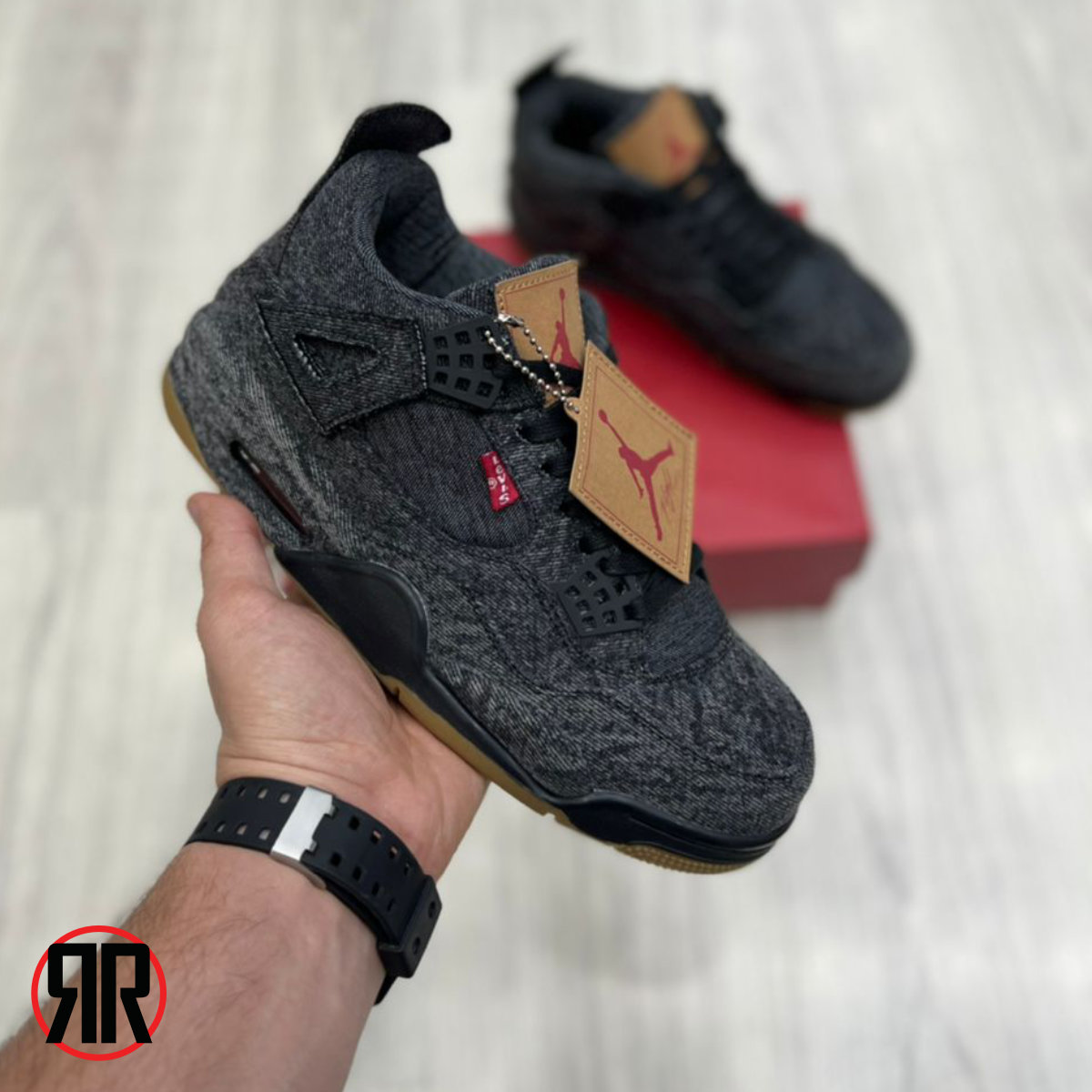 کتونی مردانه نایک Nike Air Jordan 4 Retro Levis