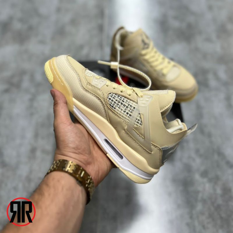 کتونی نایک Nike Air Jordan 4 Retro Off White Sail